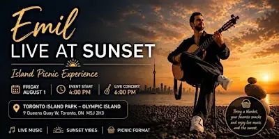 Emil Live at Sunset - Island Picnic Experience at 9 Queens Quay W