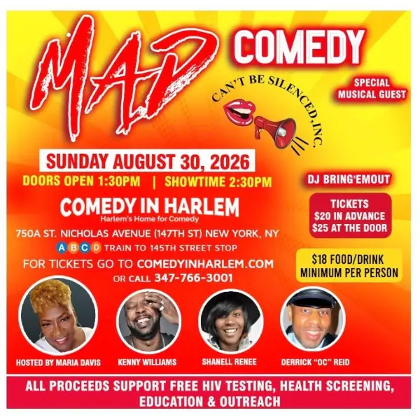 MAD Comedy – Can’t Be Silenced at Comedy In Harlem