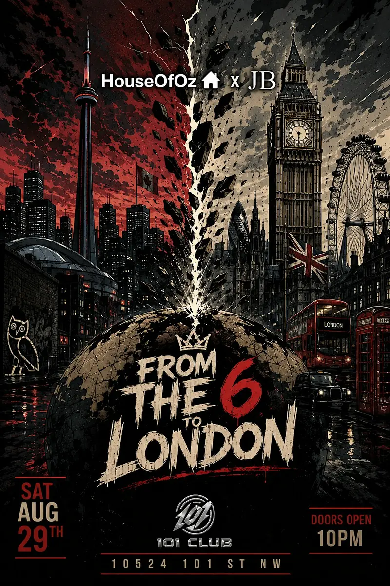 From The 6 To London at 10524 101 St NW