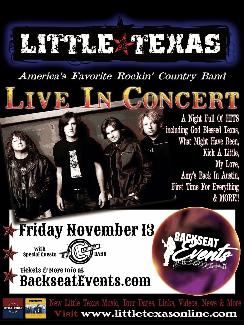 God Blessed Winchester - Little Texas at Backseat! en Backseat Events