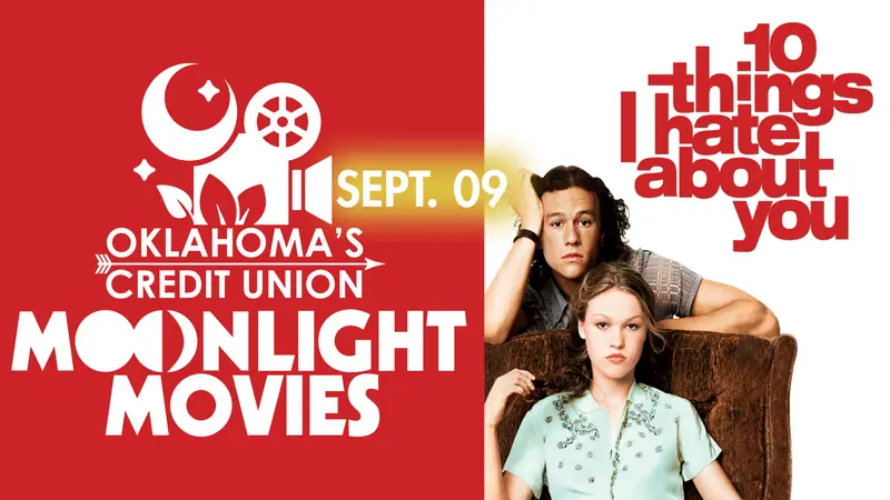 Oklahoma’s Credit Union Moonlight Movies: 10 Things I Hate About You à Myriad Botanical Gardens