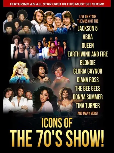 Icons Of The ’70s Show! at Backstage Theatre