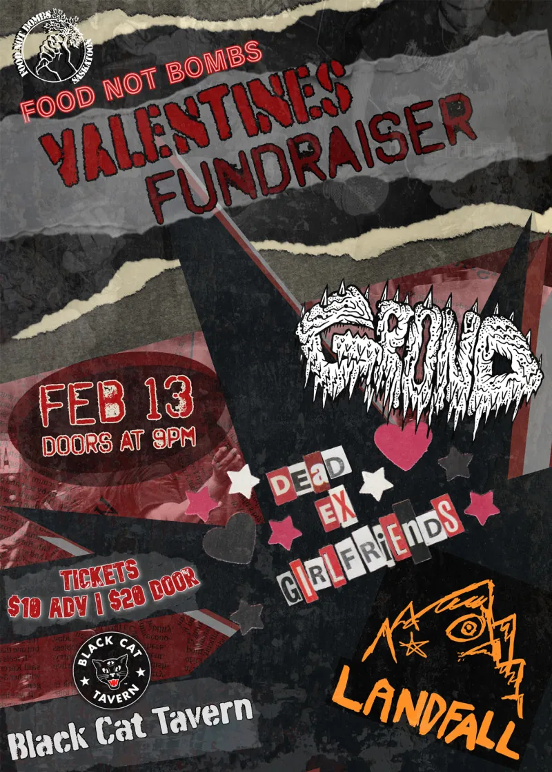 Food Not Bombs Valentines Fundraiser!