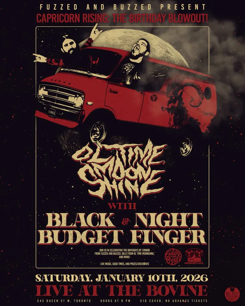 Ol' Time Moonshine, Black Budget, Night Finger at Bovine Sex Club