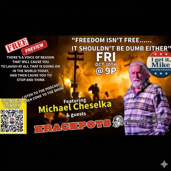 FREE PREVIEW NIGHT OF "I GET IT, MIKE" à Krackpots Comedy Club