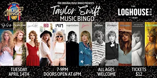 Taylor Swift Music Bingo