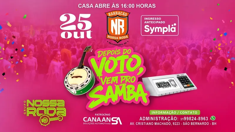 Samba da apuração en Barracão Nossa Roda
