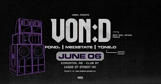 Umbral Presents: VON D & guests at 10225 97 St NW