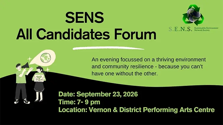 SENS All Candidates Forum at Vernon & District Performing Arts Centre