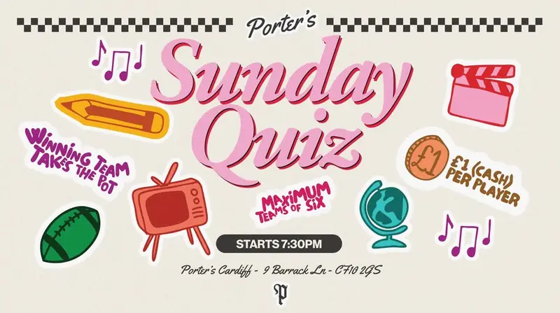 Sunday Quiz à Porter's Cardiff