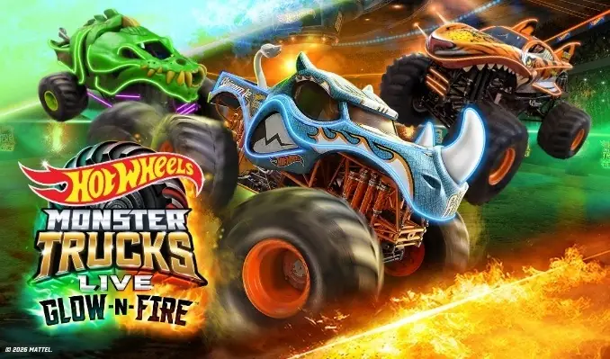 Hot Wheels Monster Trucks Live Glow-N-Fire en T-Mobile Center