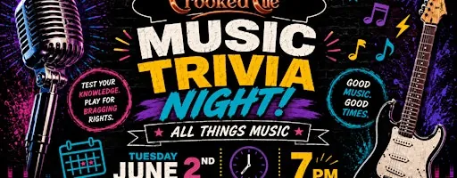 Music trivia night at The Crooked Cue