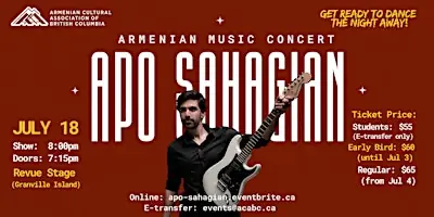 APO SAHAGIAN - Armenian Music Concert