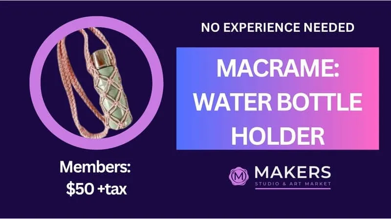 Macramé: Water Bottle Holder
