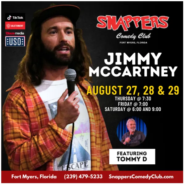 Jimmy McCartney at Snapper's Comedy Club