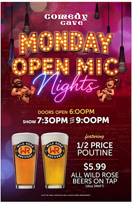 Every Monday - 'The Workshop' Open Mic Night at The Comedy Cave