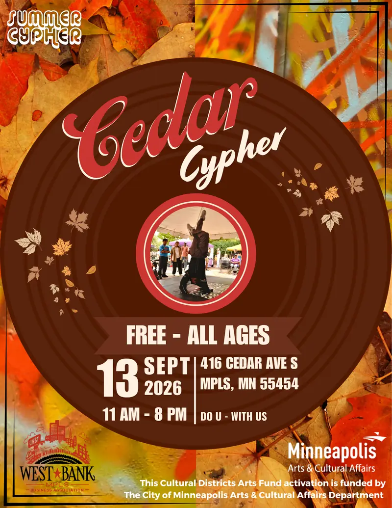 Summer Cypher Presents Cedar Cypher at The Cedar Cultural Center