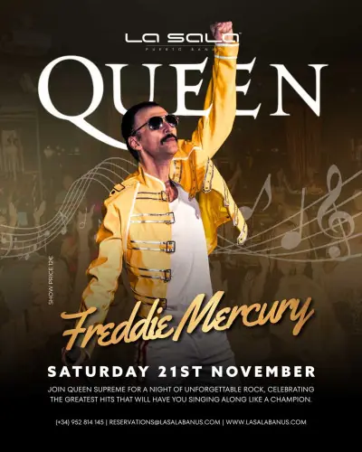 Freddie Mercury Tribute à La Sala Banús