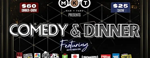 Major Killers Tonight: Dinner and Comedy Night at MKT at MKT Fresh Food | Beer Market