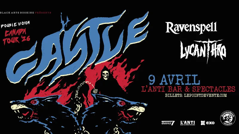 CASTLE avec Ravenspell et Lycanthro at L'Anti Bar & Spectacles