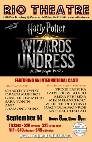 Wizards Undress: A Harry Potter Burlesque Parody à Rio Theatre