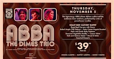 ABBA Tribute starring The Dimes at 1708 Island Hwy