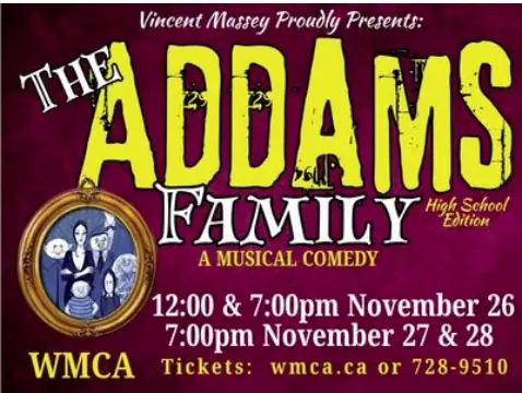 The Addams Family Musical à Western Manitoba Centennial Auditorium