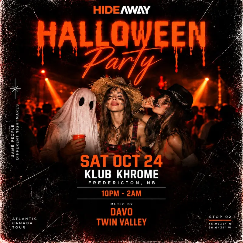 HIDEAWAY HALLOWEEN en Klub Khrome