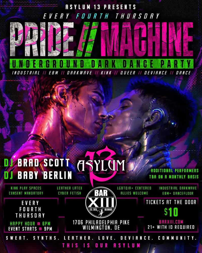 Asylum 13: Pretty Pride Machine at Bar XIII