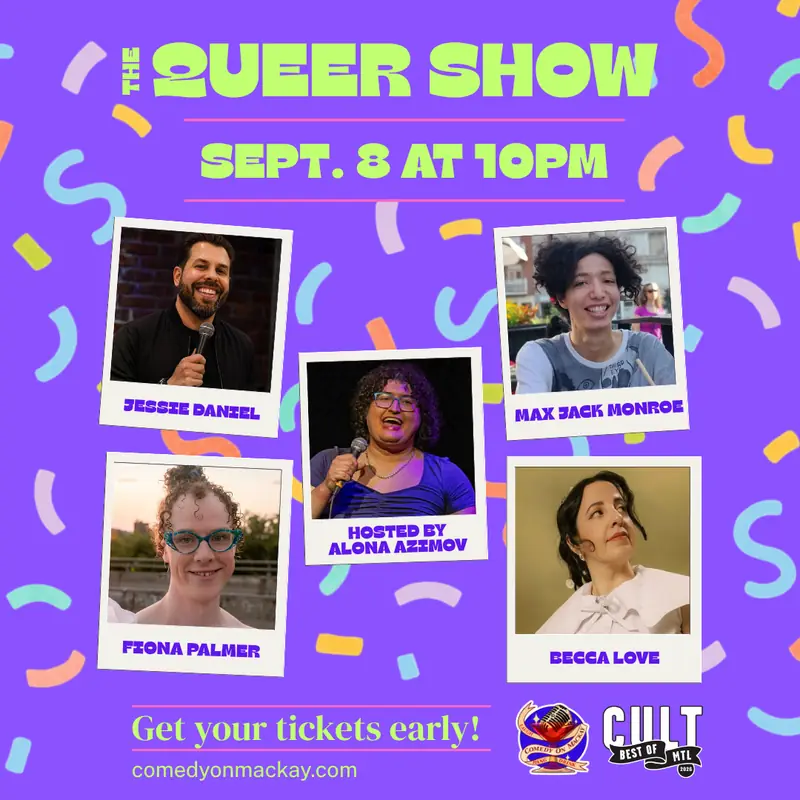 Tuesday Night Queer English Stand-Up Comedy in Montréal at 1244 Rue Mackay