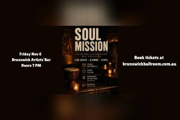 MELBOURNE UNDERGROUND BEAT COLLECTIVE: SOUL MISSION at Brunswick Artists' Bar