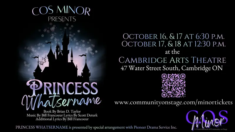 COS Minor Presents PRINCESS WHATSERNAME Sunday at The Cambridge Arts Theatre