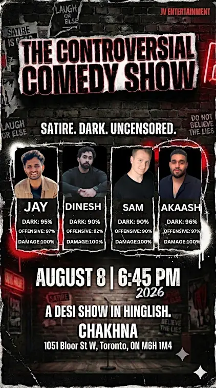 THE CONTROVERSIAL COMEDY SHOW.