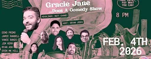Comedy at Gracie Jane's Bar en A Boutique Gallery Bar by Gracie Jane