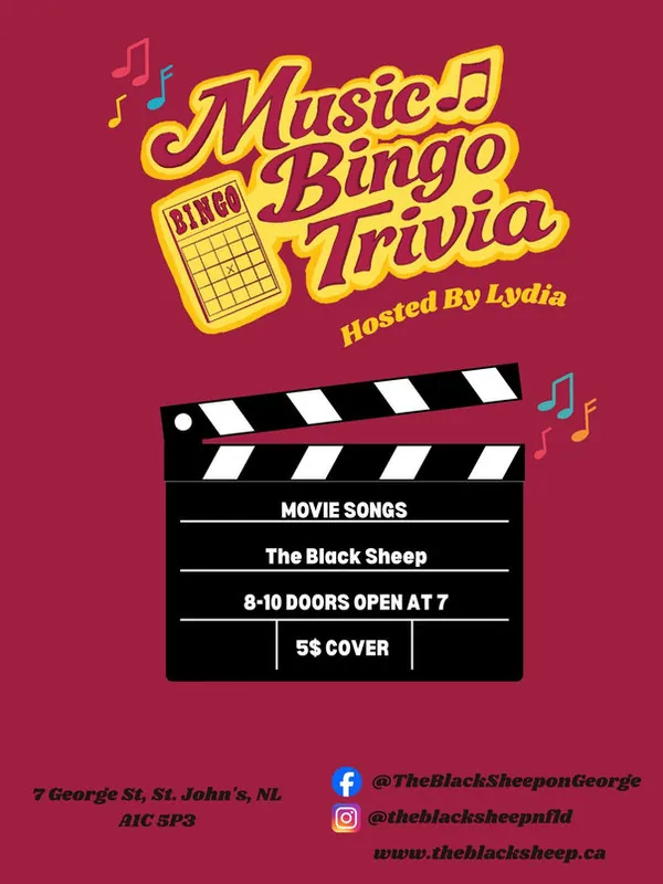 Music Bingo Trivia (1) at The Black Sheep
