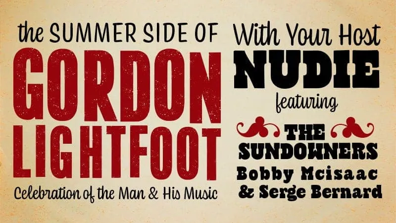 The Summer Side Of LIGHTFOOT - A Celebration of the Man & His Music at Trailside Music Hall