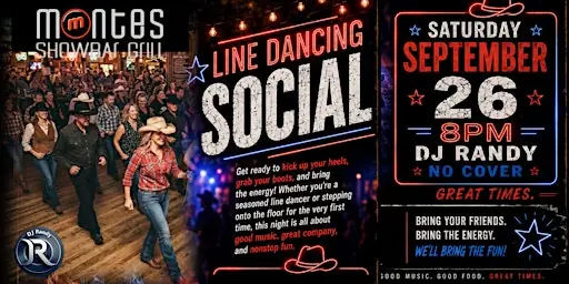 LINE DANCE Social à Monte's Showbar Grill