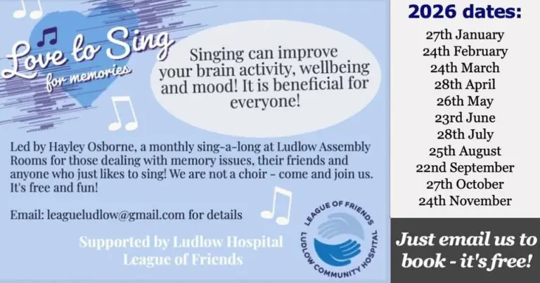 Love 2 Sing à Ludlow Assembly Rooms