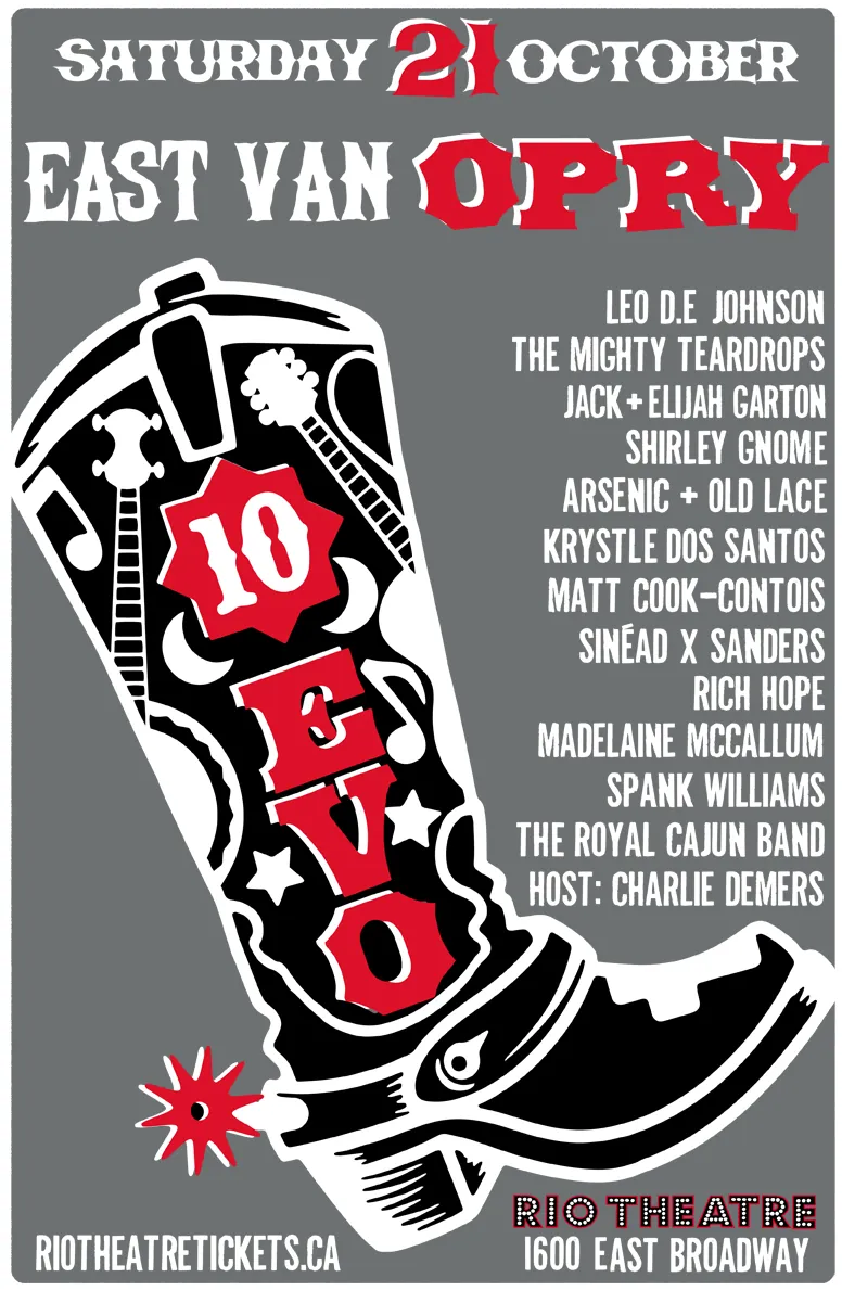 The East Van Opry: 10th Anniversary Celebration!