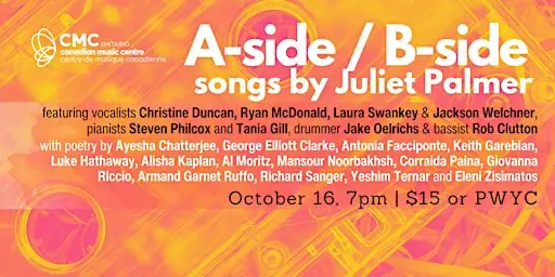 A-side / B-side: Songs by Juliet Palmer à CMC