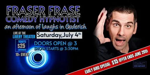 Fraser Frase Comedy Hypnotist @ The Goderich Theatre !!!!!!