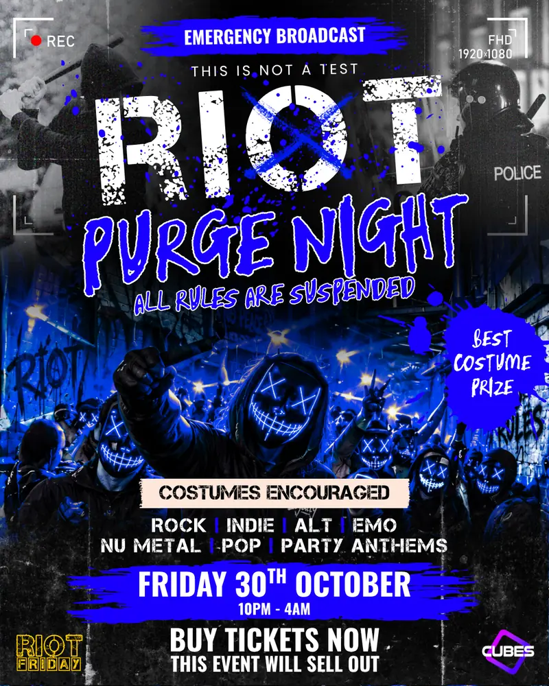 Purge Night à Cubes Nightclub