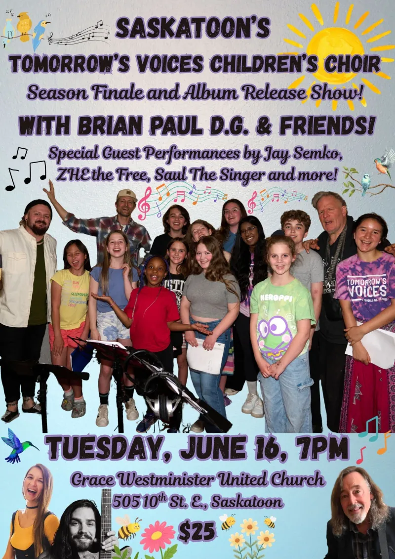 Saskatoon's Tomorrow's Voices Children's Choir at Grace-Westminster United Church