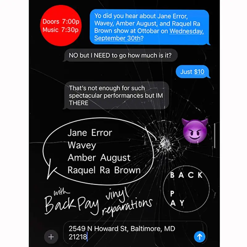 Jane Error, Wavey, Amber August, Raquel Ra Brown at Ottobar