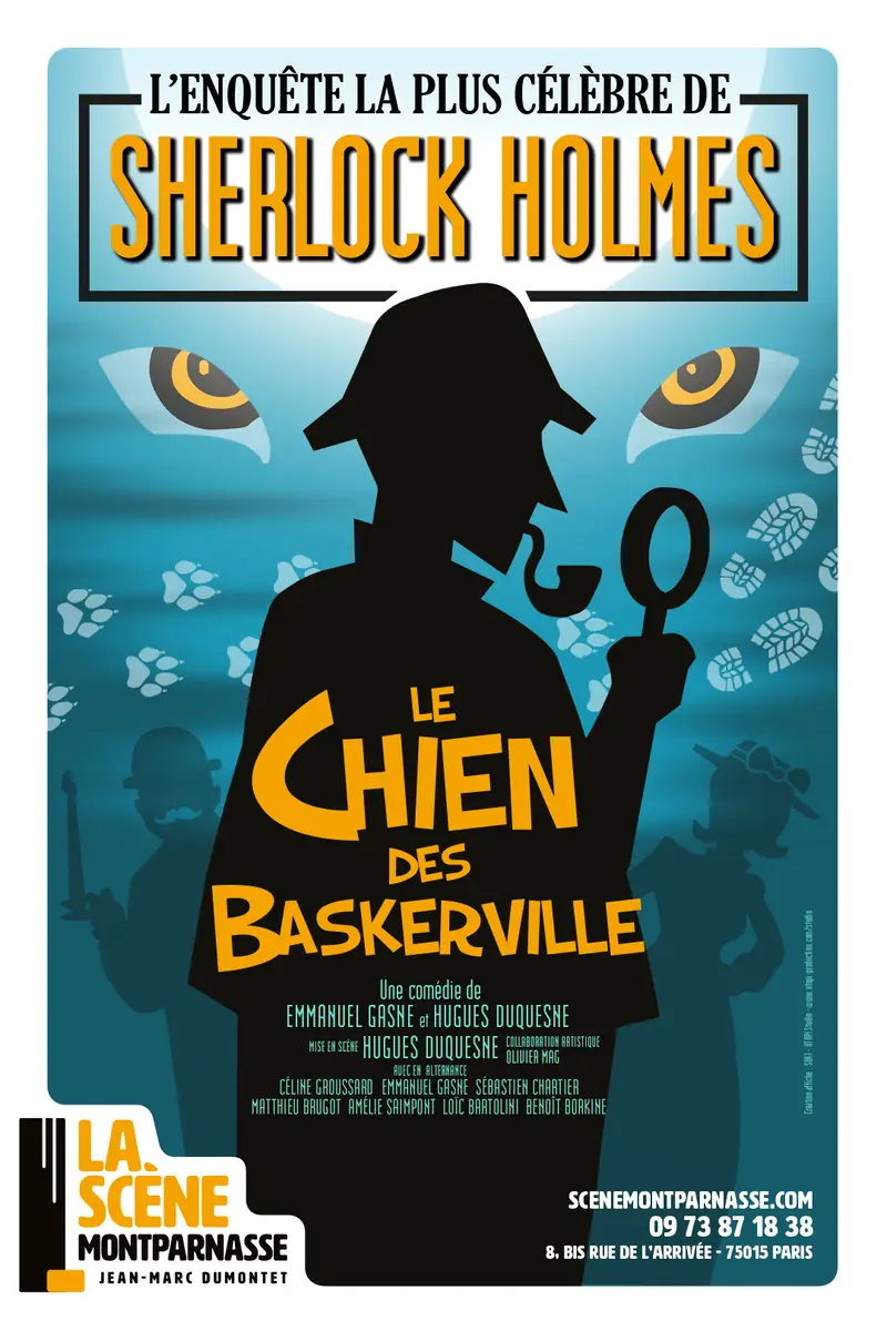 SHERLOCK HOLMES LE CHIEN DES BASKERVILLE at La Scène Montparnasse