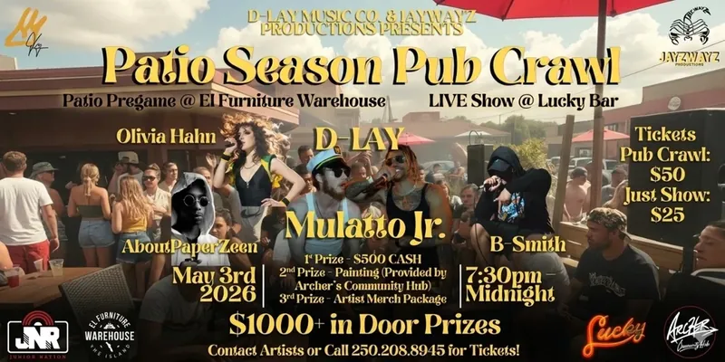 Patio Season Pub Crawl at Lucky Bar