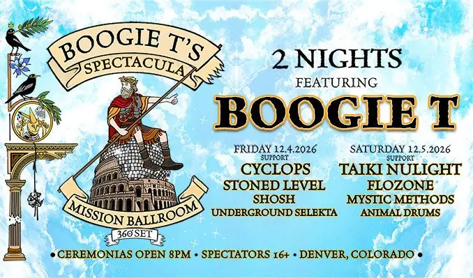 Boogie T's 360° Spectacula à Mission Ballroom