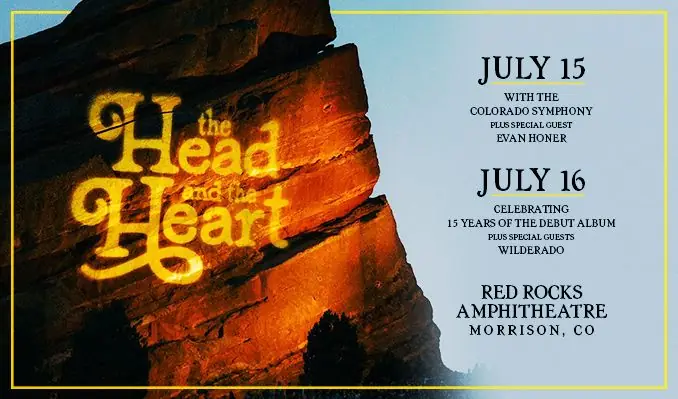 The Head And The Heart 7/16 à Red Rocks Amphitheatre