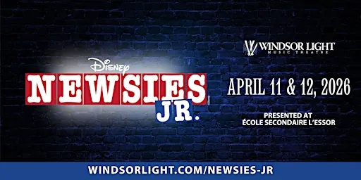 WLMT's Newsies Jr. at École secondaire l'Essor