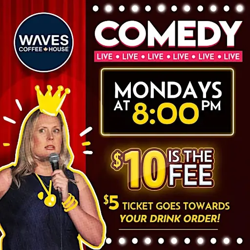 Shockwaves Comedy at Waves Coffee House - 8th and 8th
